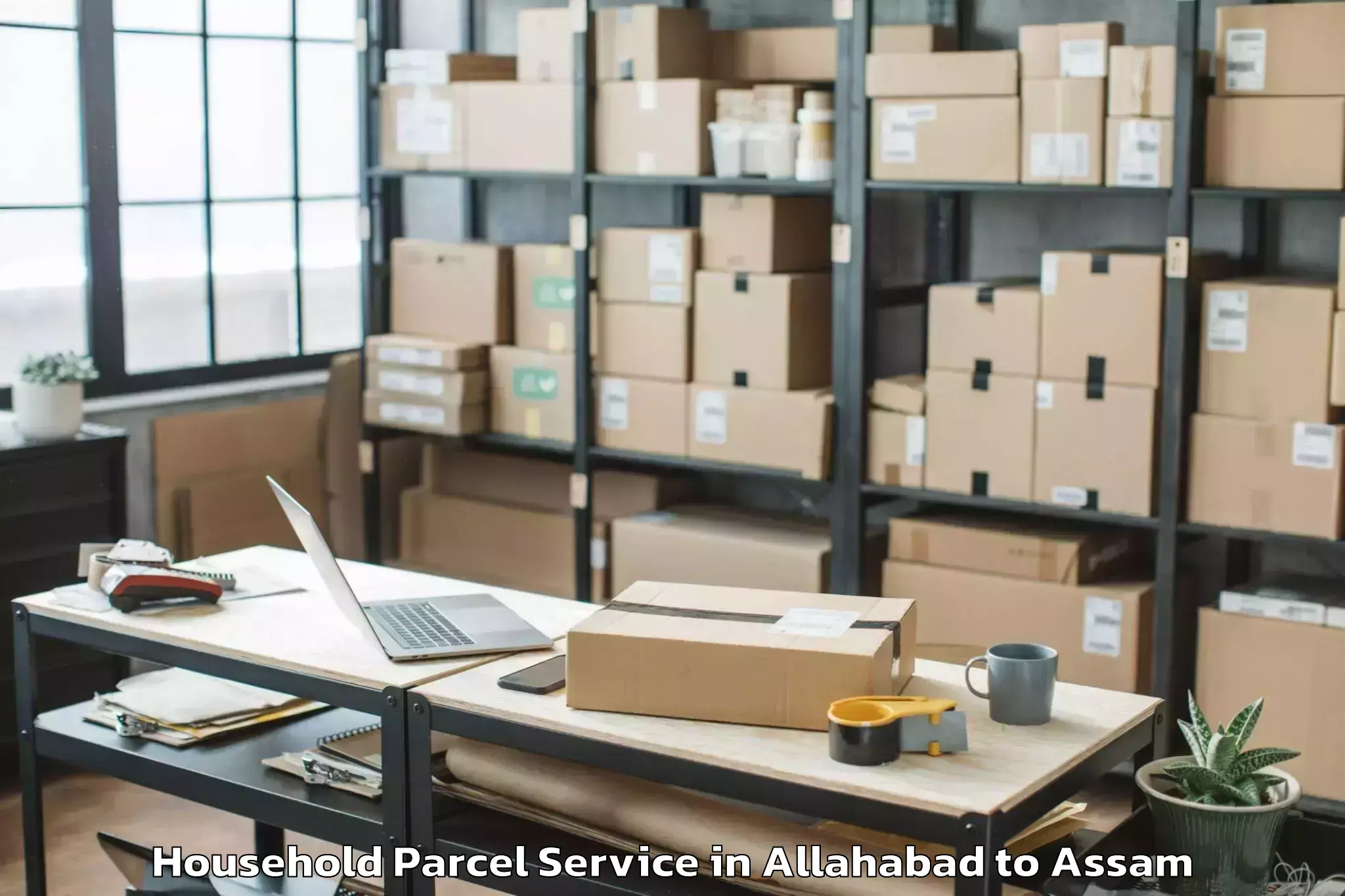 Top Allahabad to Abhayapuri Household Parcel Available